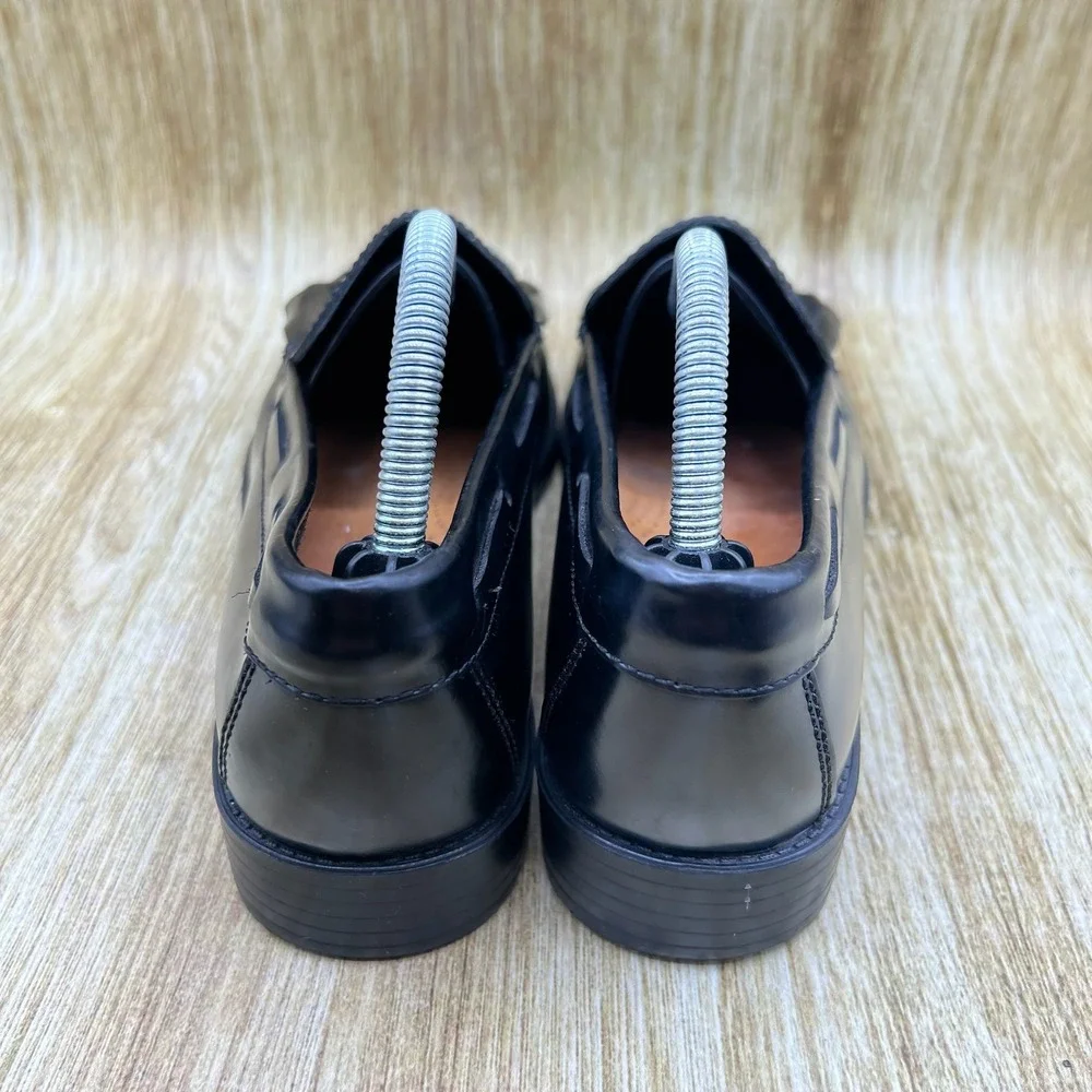 G.H. Bass Weejuns Marietta II Loafers Women's 10W Black Kiltie Tassel Leather